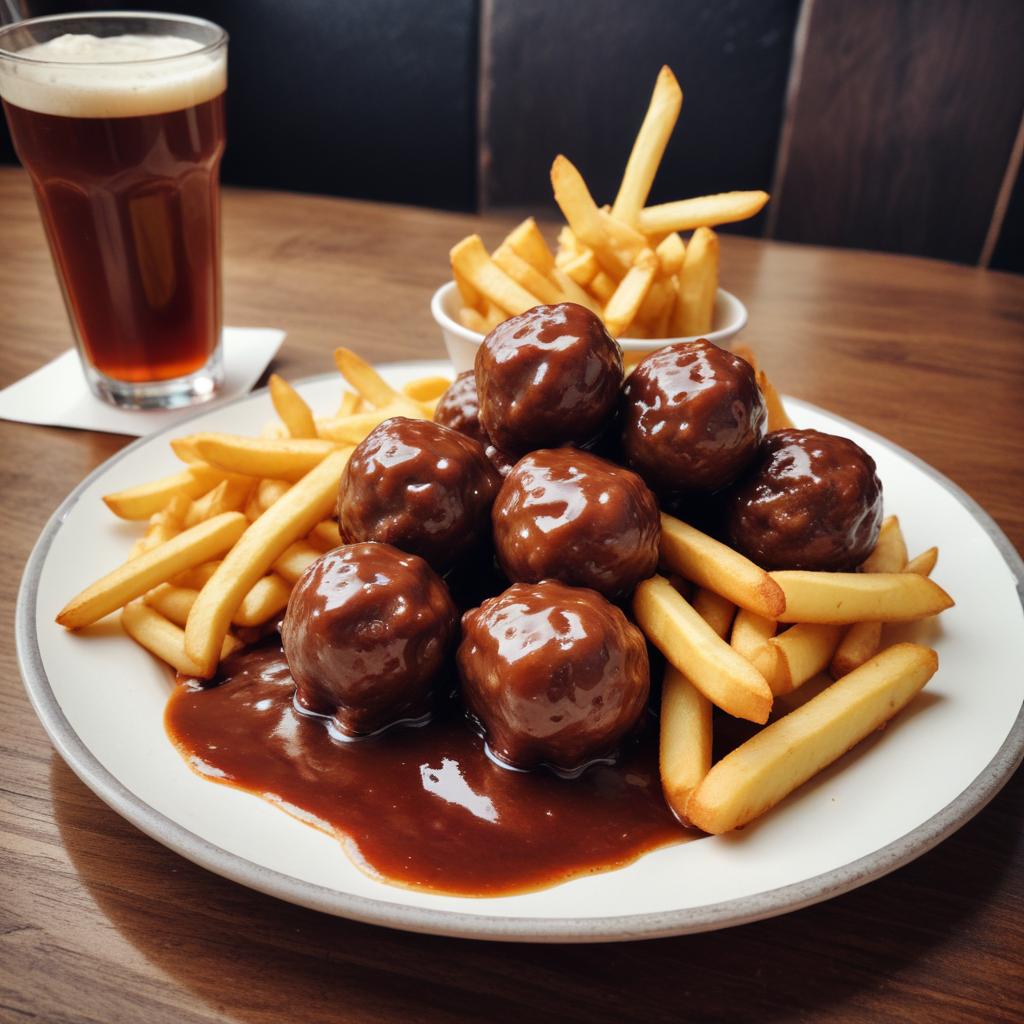 Assiette boulettes sauce liégeoise